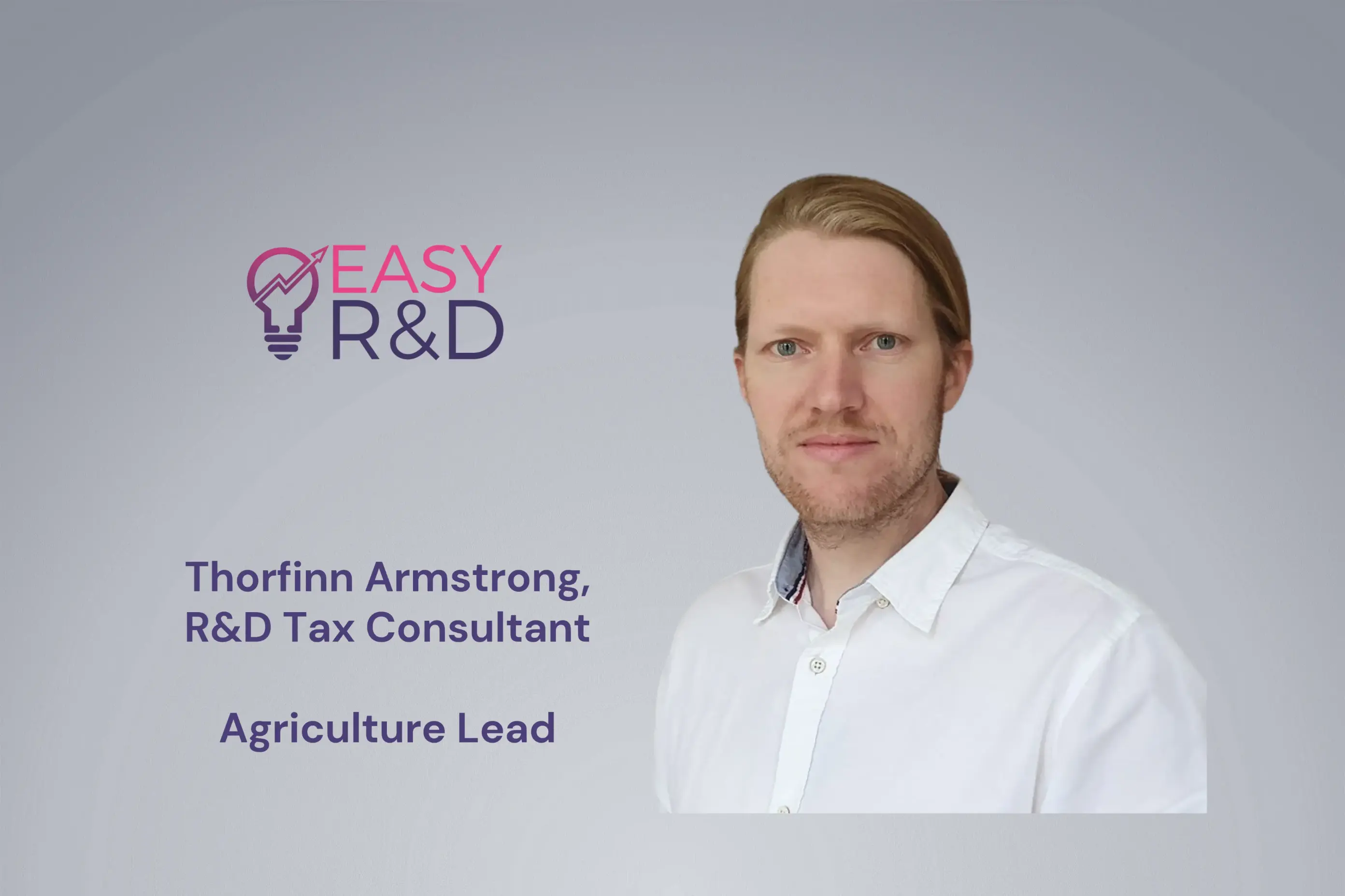 Thorfinn speaks to the agriculture industry about the tax relief | Easy R&D