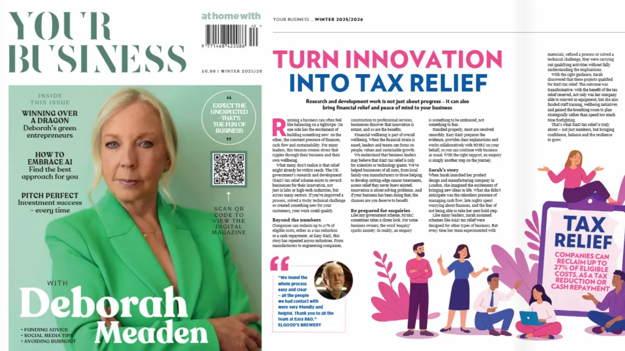 Turning Innovation into Tax Relief for Growing UK Businesses | Easy R&D